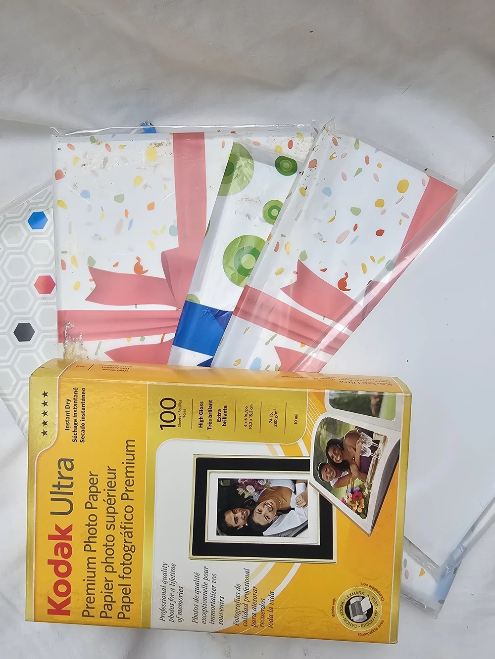 HP Photosmart 385 Compact Photo Printer Tons Of Photo Paper Original Paperwork
